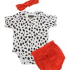 AGO Half Sleeves Bodysuit with Head band and Shorts - Set