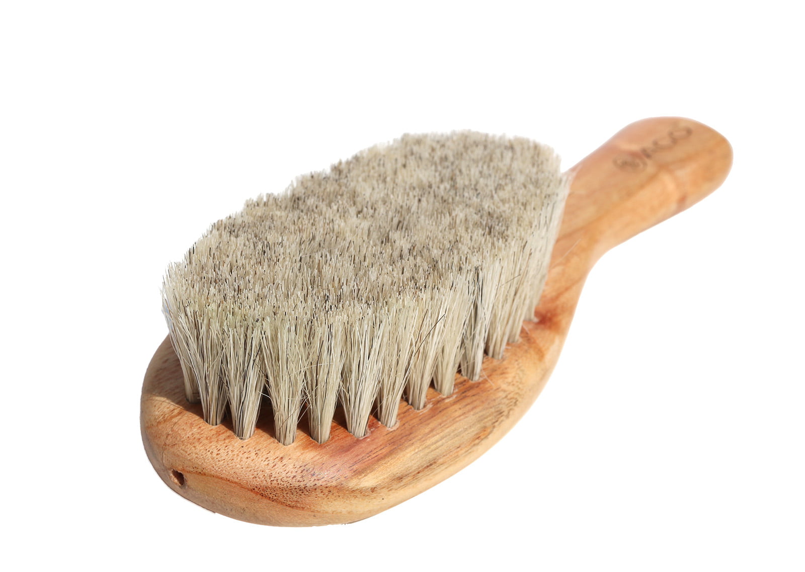 AGO Wooden Baby Hair Brush with Natural Bristles